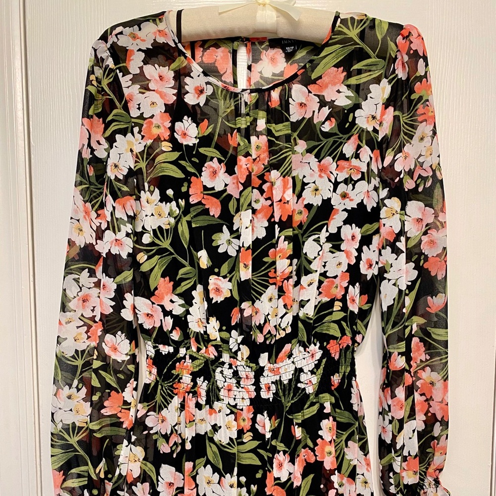 Long sleeved maxi dress